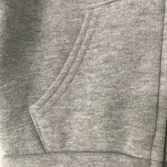 EUC Boy’s Gray Champion Lightweight Zip Hooded Pockets Football Jacket 12 Months - Picture 4 of 8